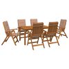 vidaXL Conjunto de comedor de jard&iacute;n de 7 piezas Natural