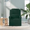 vidaXL Sill&oacute;n de masaje reclinable de terciopelo verde oscuro