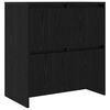 vidaXL Tableros Lateral 2 pcs Roble negro 70 x 41 x 75 cm