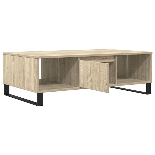 vidaXL Mesa de centro madera de ingeniería roble Sonoma 104x60x35 cm