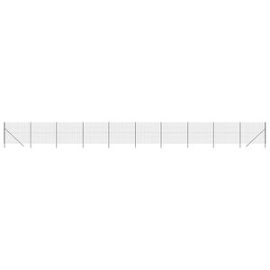 vidaXL Cerca de alambre de acero galvanizado gris antracita 2x25 m