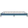vidaXL Estructura de cama sin colch&oacute;n terciopelo azul oscuro 180x210cm