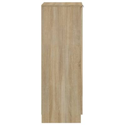 vidaXL Mueble zapatero madera contrachapada roble Sonoma 30x35x100 cm