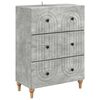 vidaXL Cajonera Gris Hormig&oacute;n 66 x 34,5 x 90 cm Madera de Ingenier&iacute;a