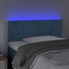 vidaXL Cabecero con LED de terciopelo azul oscuro 90x5x78/88 cm