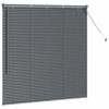 vidaXL Persianas venecianas Manual Gris oscuro 130 x 130 cm Aluminio
