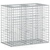 vidaXL Cama elevada de gavi&oacute;n 90 x 50 x 80 cm Acero Galvanizado