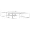 vidaXL Estructura de cama sin colch&oacute;n de metal blanco 120x200 cm
