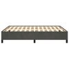 vidaXL Estructura de cama sin colch&oacute;n terciopelo gris oscuro 140x190cm