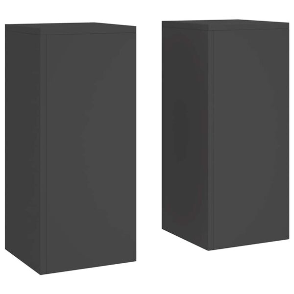 vidaXL Soporte de plantas 2 pcs Negro 24 x 24 x 55 cm Acero