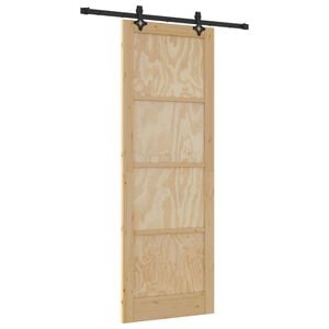 vidaXL Puerta Corredera ORKDAL Natural 83 x 232 cm