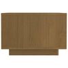 vidaXL Mesa de centro madera maciza de pino marrón miel 50x50x33,5 cm