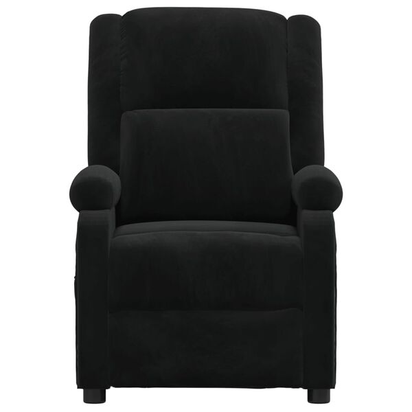 vidaXL Sillón reclinable de terciopelo negro