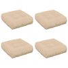 vidaXL Cojines de Asiento de 4 Piezas VIANEN 4 pcs 100% Poli&eacute;ster