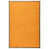 vidaXL Felpudo lavable naranja 60x90 cm