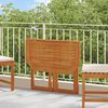 vidaXL Mesa para terraza bistró madera maciza de acacia 90x50x75 cm