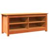 vidaXL Banco de almacenamiento Marr&oacute;n cera 110 x 38 x 45,5 cm
