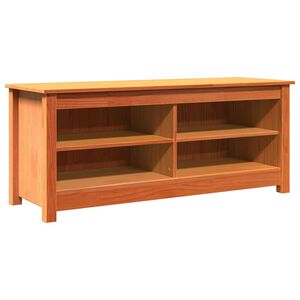 vidaXL Banco de almacenamiento Marr&oacute;n cera 110 x 38 x 45,5 cm