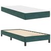 vidaXL Cama tipo Box Spring con colchón Verde oscuro 100 x 200 cm tela