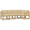 vidaXL Conjunto de sof&aacute;s de exterior 5 uds. y Beige