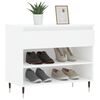 vidaXL Mueble zapatero madera contrachapada blanco 70x36x60 cm