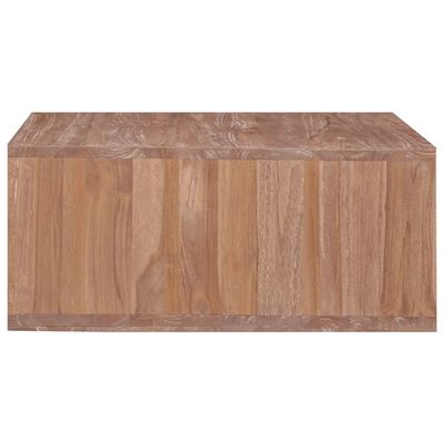 vidaXL Mesa de centro de madera maciza de teca 170x70x30 cm