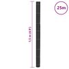 vidaXL Membrana para malezas PP negra 1,5x25 m