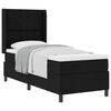 vidaXL Cama tipo Box Spring con coj&iacute;n Manual Negro 190 x 90 cm tela