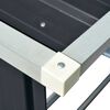vidaXL Casetilla leña acero galvanizado gris antracita 163x83x154 cm