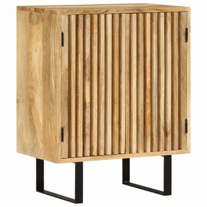 vidaXL Aparador con 2 puertas madera maciza de mango 55x35x70 cm