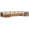 vidaXL Conjunto de sof&aacute;s de exterior 7 uds. Natural