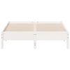 vidaXL Estructura de cama sin colch&oacute;n madera de pino blanca 120x200 cm