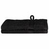 vidaXL Toalla de Invitado SOLUND 2 uds. Negro 15 x 21 cm 550 gsm