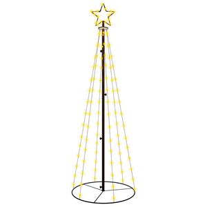 vidaXL &Aacute;rbol de Navidad c&oacute;nico 108 LED blanco c&aacute;lido 70x180 cm