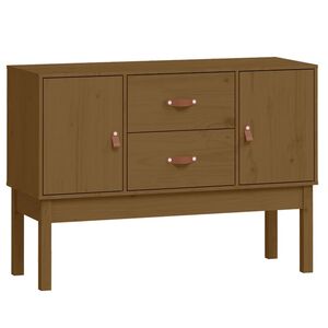 vidaXL Aparador madera maciza de pino marr&oacute;n miel 110x40x78 cm