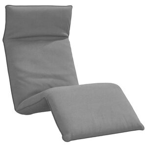 vidaXL Tumbona plegable gris 175x54x8,5 cm tejido oxford