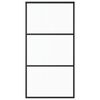 vidaXL Puerta corredera con herrajes ESG vidrio y aluminio 102x205 cm