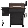 vidaXL Barbacoa de pellets con chimenea hierro negro 104 cm