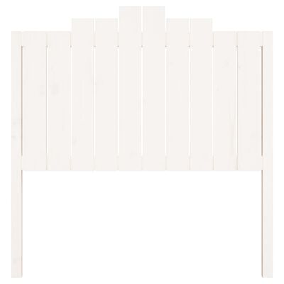 vidaXL Cabecero de cama madera maciza de pino blanco 106x4x110 cm