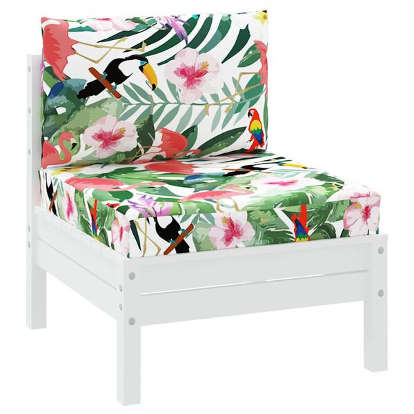 vidaXL Cojines para pal&eacute;s 2 unidades tela Oxford multicolor