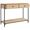 vidaXL Mesa consola madera de ingenier&iacute;a roble Sonoma 100x34,5x75 cm