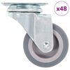 vidaXL Ruedas giratorias 48 unidades 50 mm