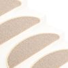 vidaXL Felpudos para escaleras 15 uds 65x21x4 cm Blanco y marr&oacute;n Semicircular Grande