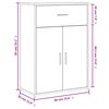 vidaXL Aparadores 2 uds madera de ingenier&iacute;a gris Sonoma 60x30x84 cm