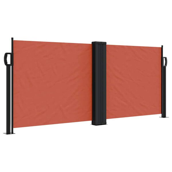 vidaXL Toldo lateral retr&aacute;ctil terracota 100x600 cm