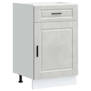 vidaXL Mueble bajo de cocina&nbsp;porto gris cemento madera reconstituida