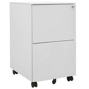 vidaXL Armario archivador acero gris claro 39x45x67 cm