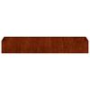 vidaXL Jardinera oxidada 280x80x40 cm acero corten