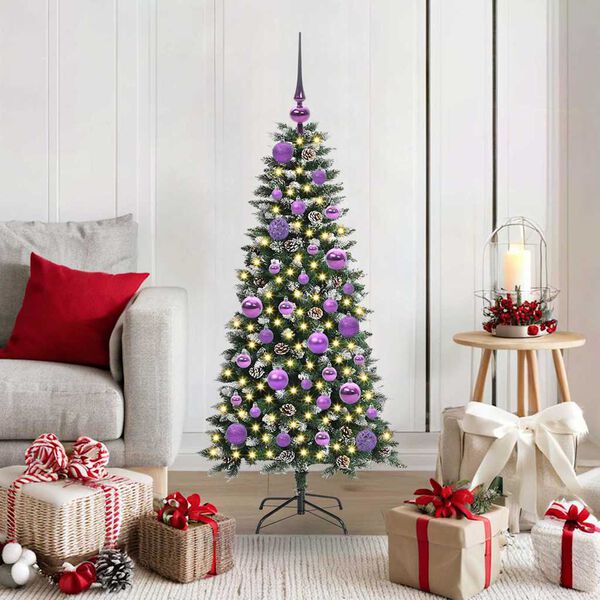 vidaXL &Aacute;rbol de Navidad artificial Verde 120 cm PVC, Pl&aacute;stico y Acero
