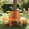 vidaXL Banco de &aacute;rbol de madera &Oslash; 160 cm